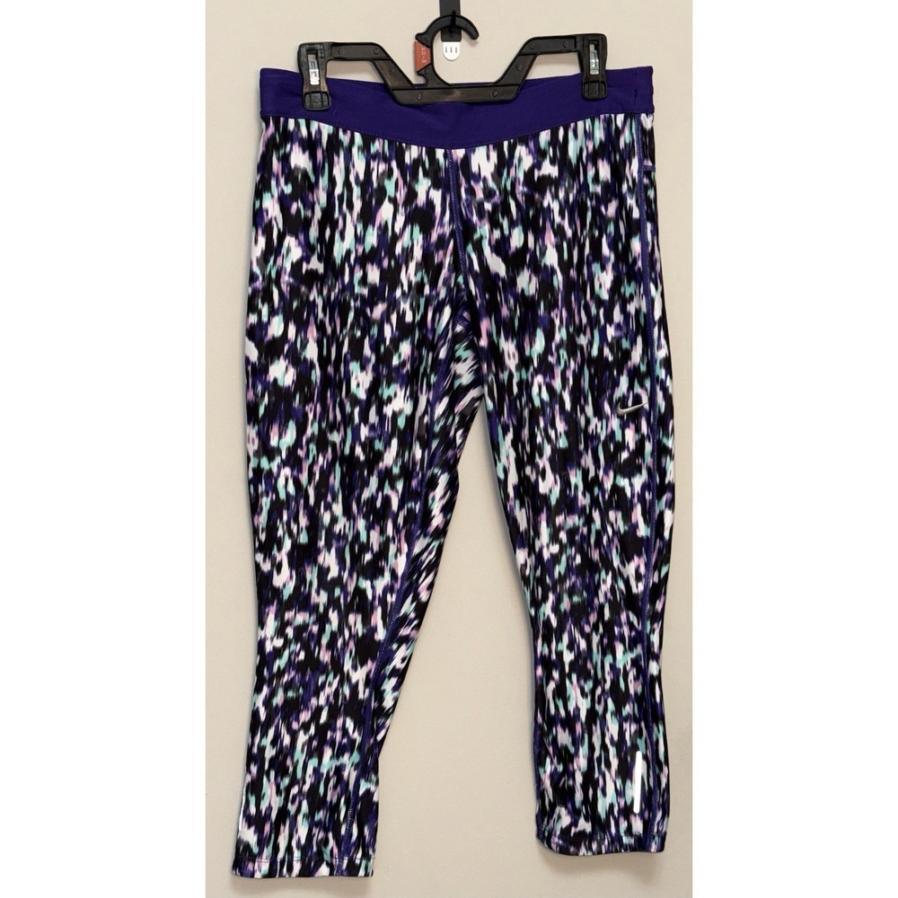 Nike Dri-Fit Leggings Athletic Just Do IT Yoga Performance Pants Women's Large